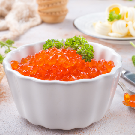 Cneu Nocoa Kırmızı Somon Havyarı -İmitasyon - 100 gr