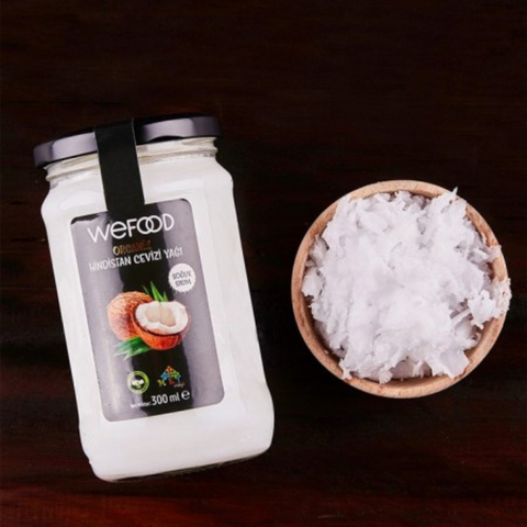 Wefood Organik Hindistan Cevizi Yağı (Soğuk Sıkım) - 300 ml